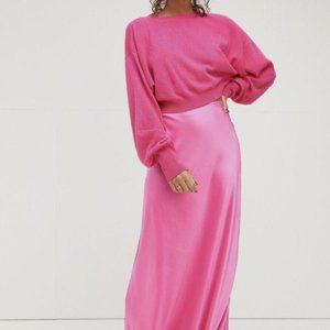 Free People Hot Pink Sweater & Maxi Skirt - Jenessa Set